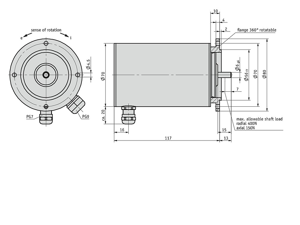Geared potentiometer GP43