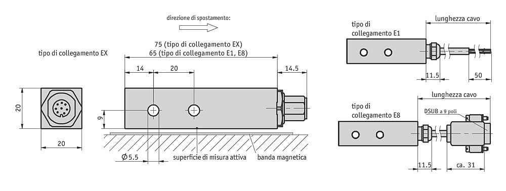 Sensore magnetico MSA510/1