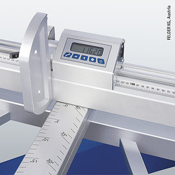 Sistemas de medición e indicación para el mecanizado de la madera