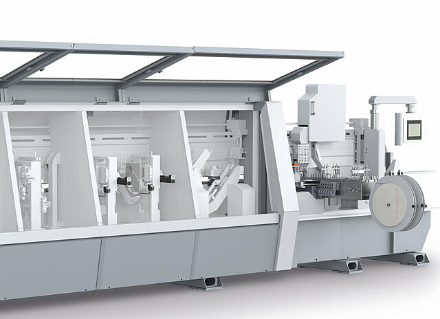 Positioning systems for edge banding machines from SIKO